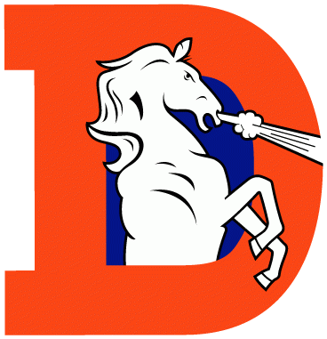 Denver Broncos D logo, 1970–1996